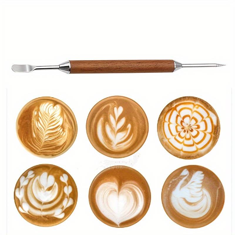Cafe Latte Art Pen Cappuccino Latte Decorative Art Pen - Temu